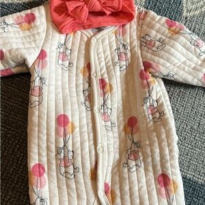 Adorable Pink and Cream Kids One Piece